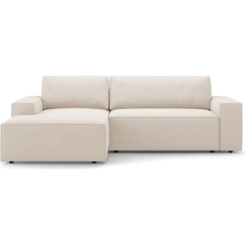 Micadoni Бежов разтегателен ъглов диван от букле (ляв ъгъл) Jodie - Micadoni Home (MIC_LCF_101_F1_JODIE2)