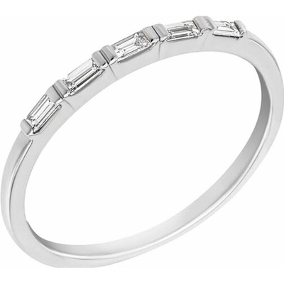 Eppi Zlatý eternity prsteň s baguette diamantmi Rantall R36449