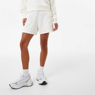 Jack Wills Поларени къси панталони Jack Wills Cargo Fleece Shorts - Vintage White