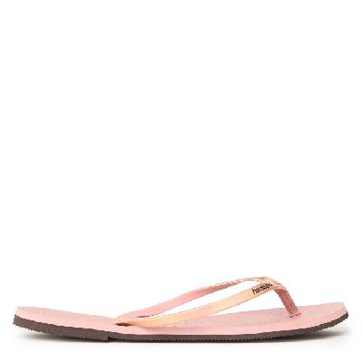 Джапанки Havaianas Women's Have You Metallic Grey Steel Flip Flops - Crocus Rose