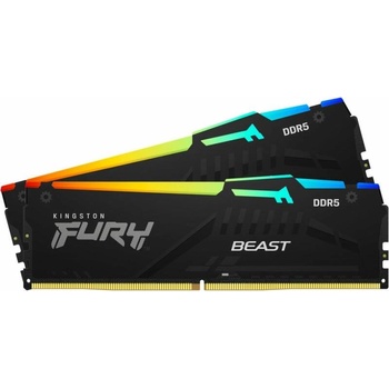 Image 1 of Kingston FURY Beast RGB 32GB (2x16GB) DDR5 5200MHz KF552C40BBAK2-32