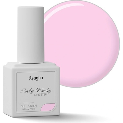 Aglia PINKY WINKY One Step jednofázový gel lak na nehty 3v1 HEMA FREE 8 ml