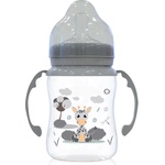 Baby Care Шише с широко гърло и дръжки Lorelli - Animals, 250 ml, Icy Grey (10200720003)