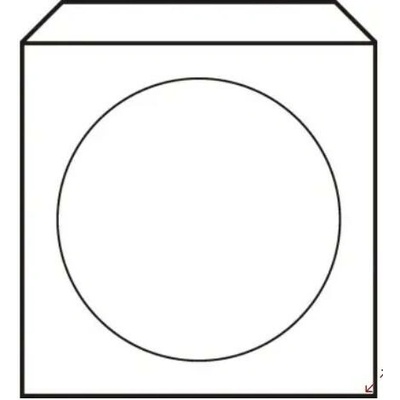 Harmanec-Kuvert Obálky na CD 125x125 s okienkom 50 ks
