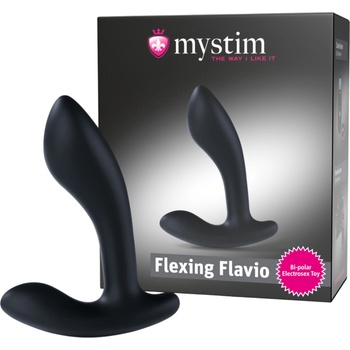 Mystim Flexing Flavio - електро простатен вибратор (черен)
