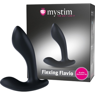 Mystim Flexing Flavio - електро простатен вибратор (черен)