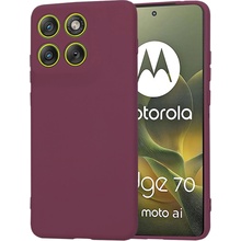 Techsuit SoftFlex Motorola Edge 70 švestkově červená