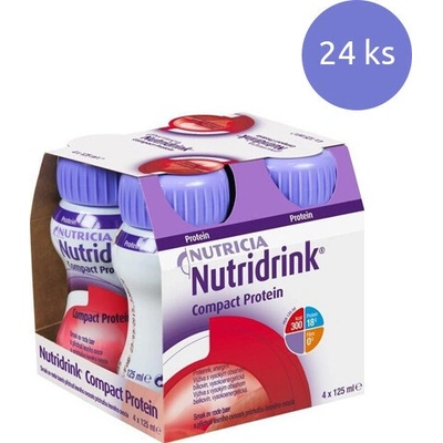 Nutridrink Compact Protein s příchutí Chl. Červeného ovoce 24 x 125 ml