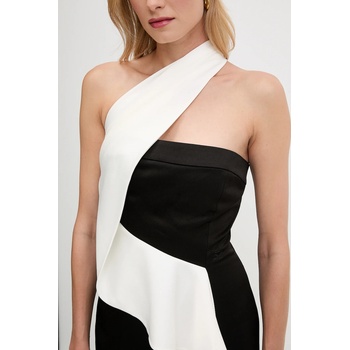 KARL LAGERFELD Рокля Karl Lagerfeld в черно среднодълга със стандартна кройка A3W13025 (A3W13025)