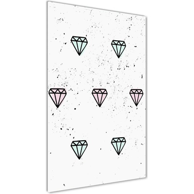 Vertikálny foto obraz sklenený Diamanty 50x100 cm
