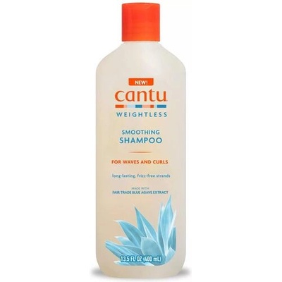 Cantu Weightless Smoothing Хидратиращ шампоан за вълниста и къдрава коса 400 мл