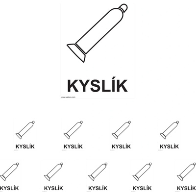 Walteco Kyslík 148x210mm, formát A5, samolepka Množstvo: 10 ks , 20053BP2