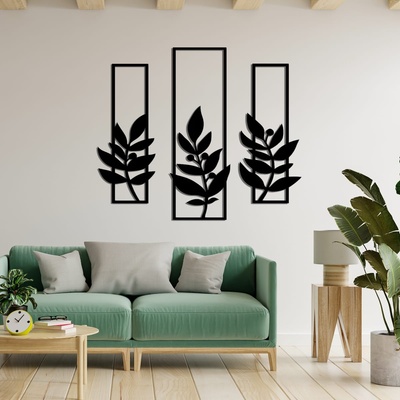 Decono Метална Декорация Botanic Trio
