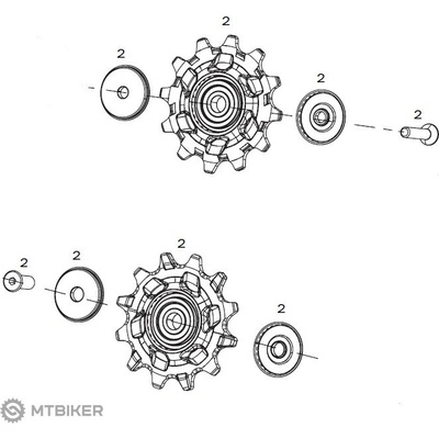 Sram RD PULLEY KIT Force AXS 12SP