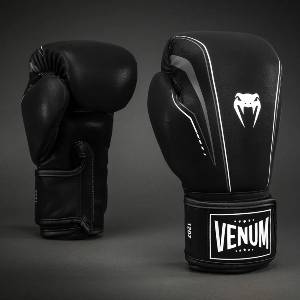 Venum | Официален Вносител за България Боксови Ръкавици Venum Streamline - Black/White - 12 oz