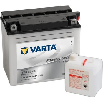 VARTA Powersports Freshpack 12V 19Ah right+ YB16L-B 519011019A514