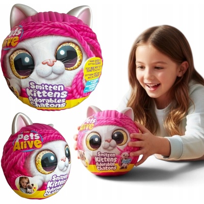 ZURU Pets Alive Smitten Kittens série 2: Interaktivní koťátko