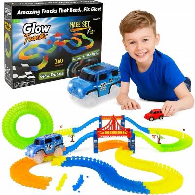 ChRLD Závodní autodráha 388 dílů, pestrobarevná