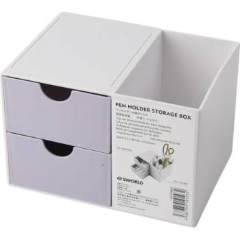 Sworld Органайзер за бюро, с 2 чекмеджета, лилав (1060180099)