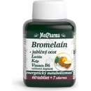 Doplnky stravy MedPharma Bromelain + jablečný ocet + lecitin 67 tabliet
