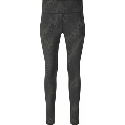 Dámske športové legíny ENDURANCE EASTONE W PRINTED TIGHTS REFLECTIVE Čierna Biela