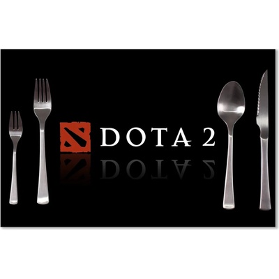 Sablio Prostírání Dota 2 Černá 40x30cm