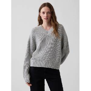 GAP Oversize памучен суитшърт GAP GAP | Siv | ЖЕНИ | XXS