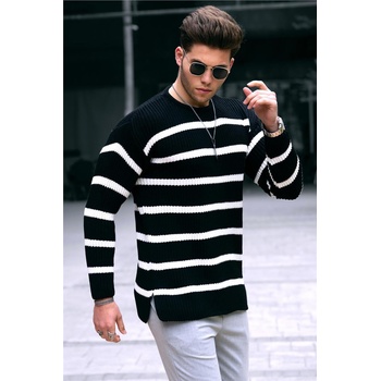 Madmext Мъжки пуловер 4911 - Черен 290283 (290283_Черно)