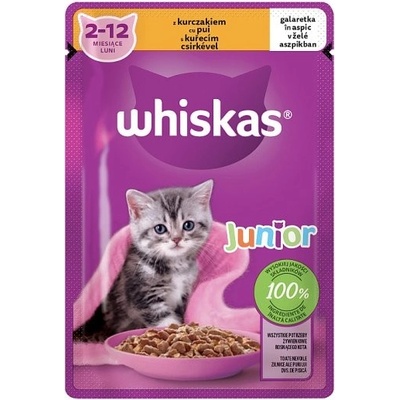Whiskas Junior s kuracím jelly 85 g