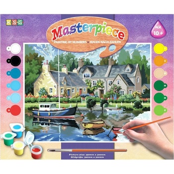 KSG Crafts Творчески комплект за рисуване KSG Crafts - Спокойни води (130)