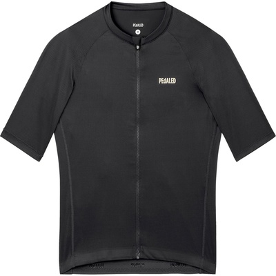 Pedaled Мъжка фланелка с къс ръкав за колоездене Pedaled Element Mesh Jersey Cycling jersey - Black - размер XL (056-4241-0114)