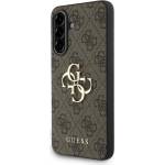 CG Mobile Samsung A56 5G GUESS PU 4G METAL LOGO CASE пластмасов протектор за телефон, удароустойчив, заден капак с кожен ефект, BARNA GUHCSA564GMGBR (GUHCSA564GMGBR)