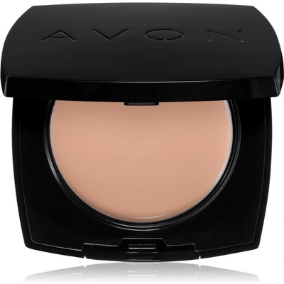 Avon True Colour krémový make-up s púdrovým efektom 215P Ivory 9 g