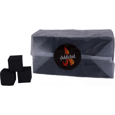 Addictedcoals Addicted Platinum 27 mm kokosové uhlíky pro vodní dýmku 1 kg Eco