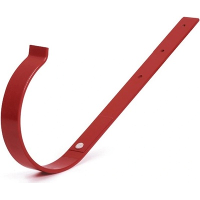 Bryza PVC Kovový držiak žľabu rovný 150 mm červený