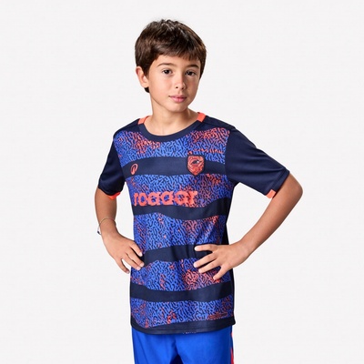 Kipsta detský futbalový dres Viralto Kids MC Roarrr Nosorožec modrá