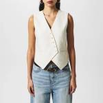 Vero Moda Women's Linen Vest - Birch