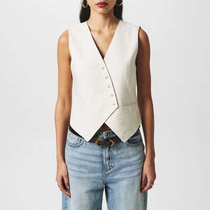 Vero Moda Women's Linen Vest - Birch