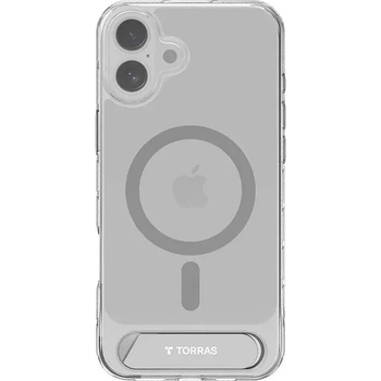 TORRAS Кейс Torras Pstand Series за iPhone 16 Plus, прозрачен (X00FX1936)