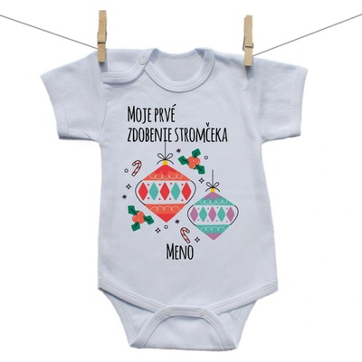 Boodyy Body s krátkym rukávom Moje prvé zdobenie stromčeka