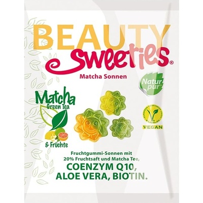 Beauty Sweeties vegan ovocné želé matcha slniečka 125 g
