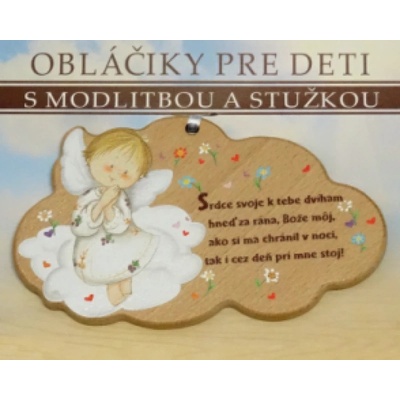 Drevený obláčik s modlitbou (CLD-3)