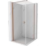 Mexen Mist-B душ кабина със завъртаща се врата 85 x 85 см, прозрачно стъкло, четкана мед - 8A2T-085-085-65-00 (8A2T-085-085-65-00)