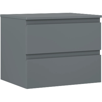 Mexen Orio шкаф за баня под мивка 60 см с плот, 2 чекмеджета, мат графит (91A10-06047-2-BFFC66)