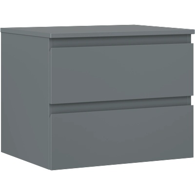 Mexen Orio шкаф за баня под мивка 60 см с плот, 2 чекмеджета, мат графит (91A10-06047-2-BFFC66)