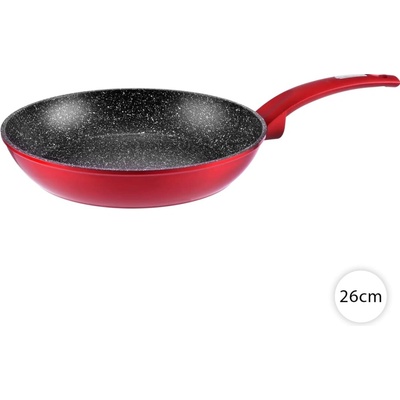 Perfect Home Panvica 26cm na indukciu nepriľnavá, granit Metal Red, 10404