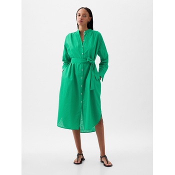 GAP Ленени миди рокля oversize GAP GAP | Zelen | ЖЕНИ | XXS
