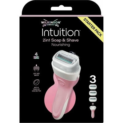 Wilkinson Intuition 2in1 Soap and Shave Nourishing + 3 ks hlavic