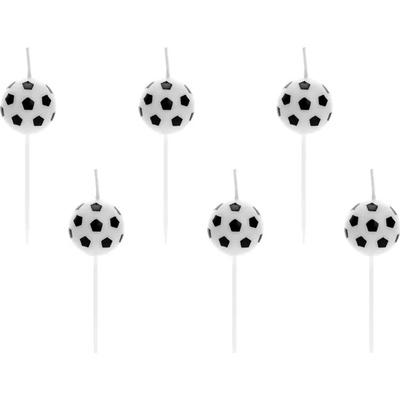 PartyDeco Sada svíček fotbalové míče 2,5cm – Hledejceny.cz