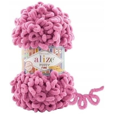 Alize Příze Puffy FINE 178 tmavší růžová – Zboží Mobilmania